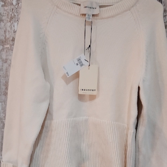 INDUSTRY Sweaters - Industry Cream Women's Crew Neck Sweater